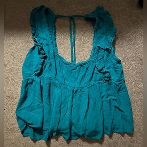 O’Neil top with tie at the top of the neck